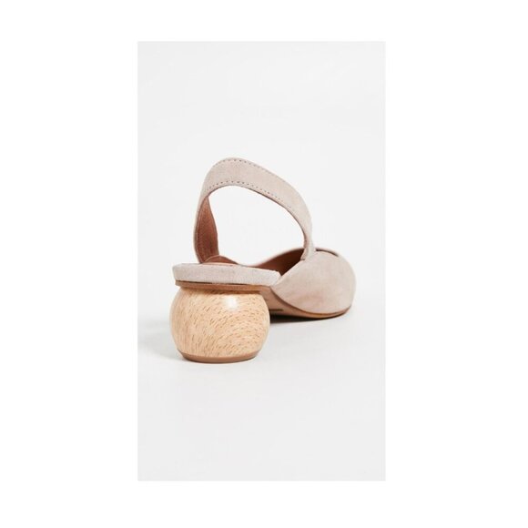 Matiko Women’s Circa Slingback Suede Pumps Size 6.5 EU 37 Peach / Beige NIB - Picture 2 of 5